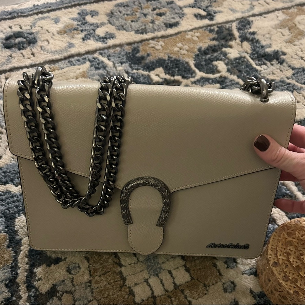 Marina Galanti Vera Pelle Italy Real Leather Shoulder Crossbody (cream) - Picture 2 of 2